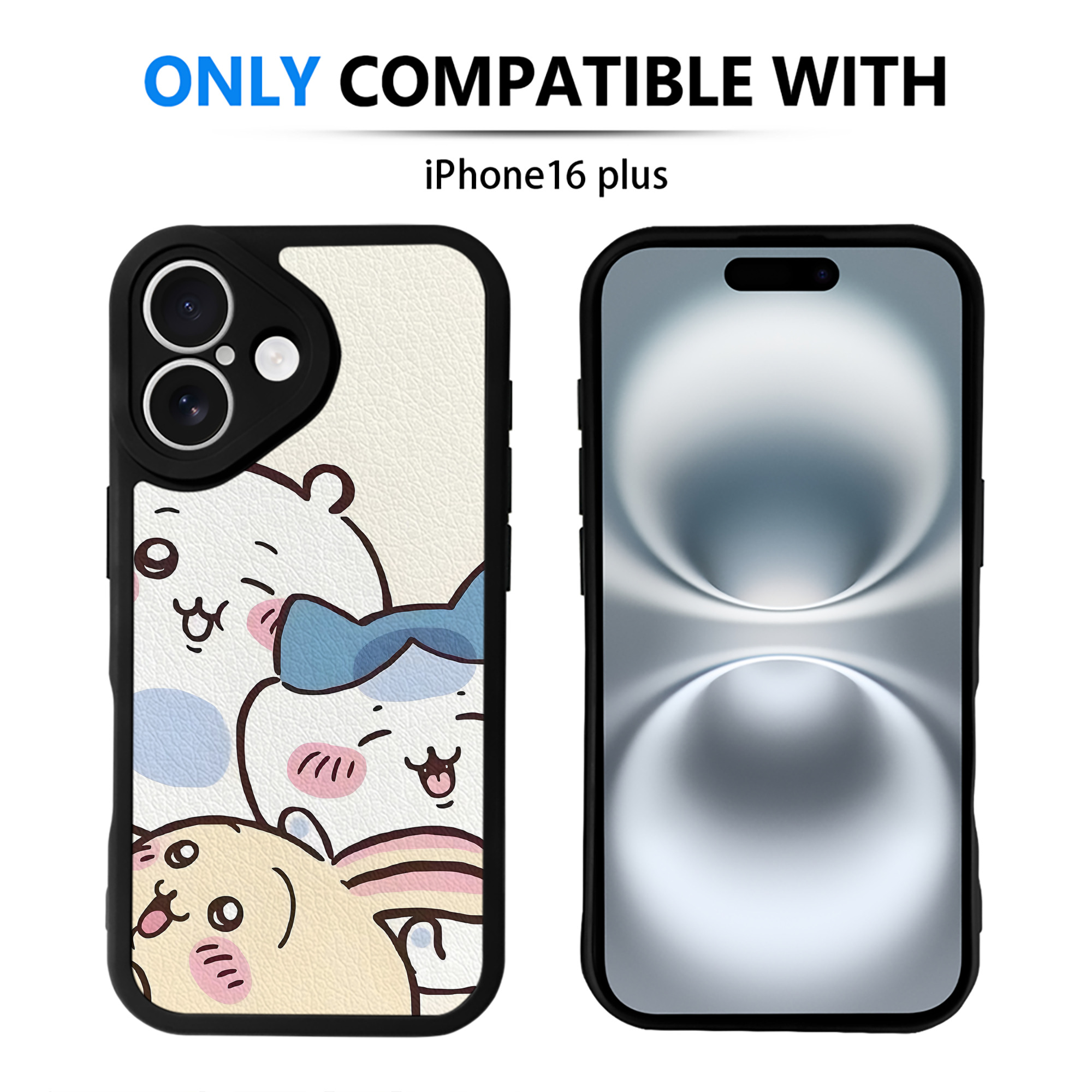 （画像用） ちいかわ Chii-kawa 【iPhone 16シリーズ対応】シリコンスマホケース（レザー調） 材質：シリコン